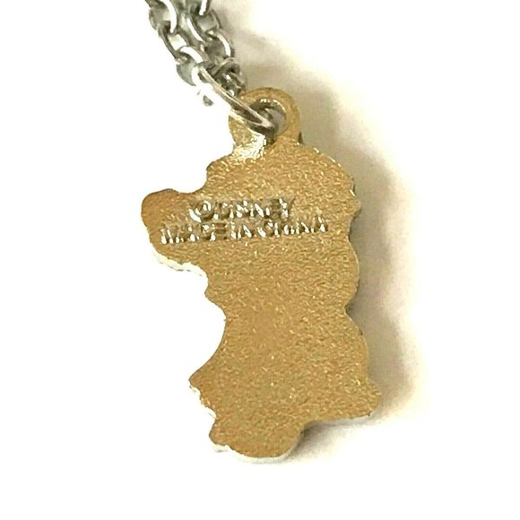 Vintage Disney Lilo & Stitch Necklace Charm Aulani Hawaii Ohana Disneyana 18" - Picture 7 of 10